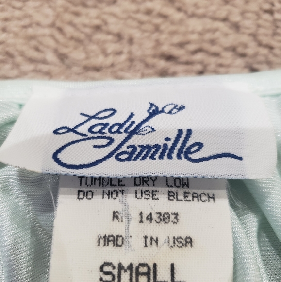 Vintage Lady Camille S pastel colorblock petal hem lace hems sweet soft comfy - Picture 8 of 8